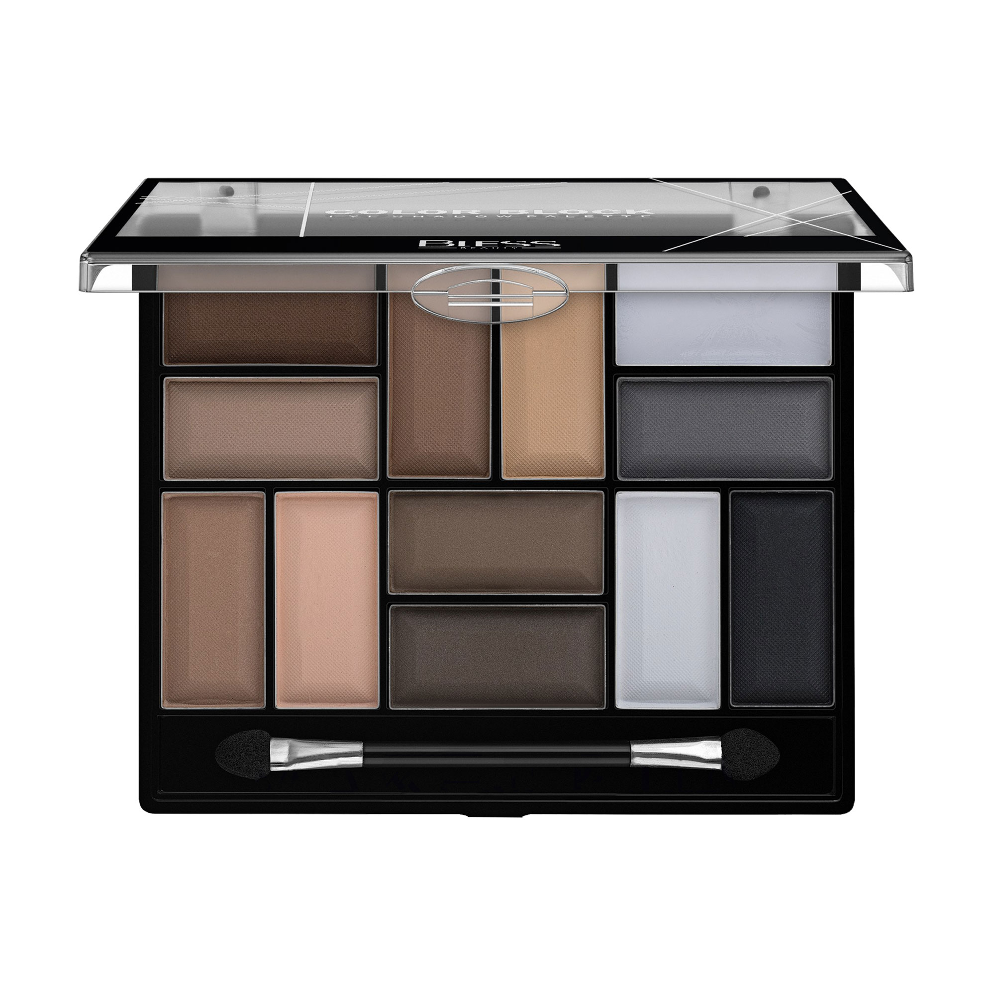 Палетка тіней для повік Bless Beauty Color Block Eye Shadow Palette 01, 18 г