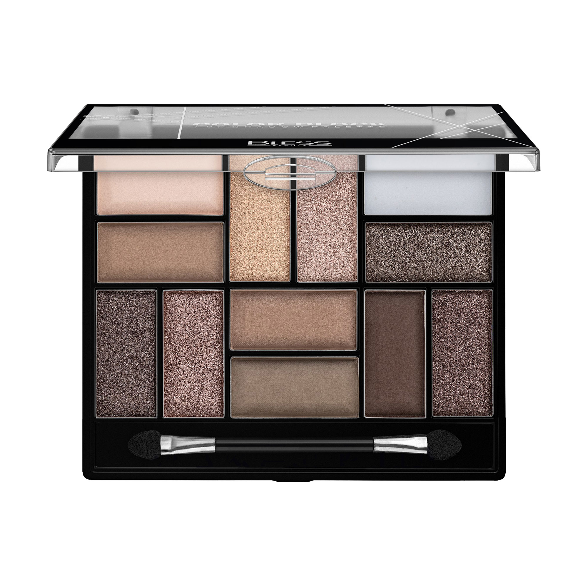 Палетка тіней для повік Bless Beauty Color Block Eye Shadow Palette 02, 18 г