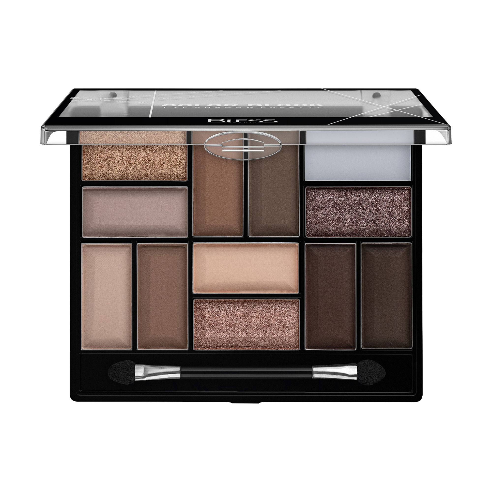 Палетка тіней для повік Bless Beauty Color Block Eye Shadow Palette 03, 18 г