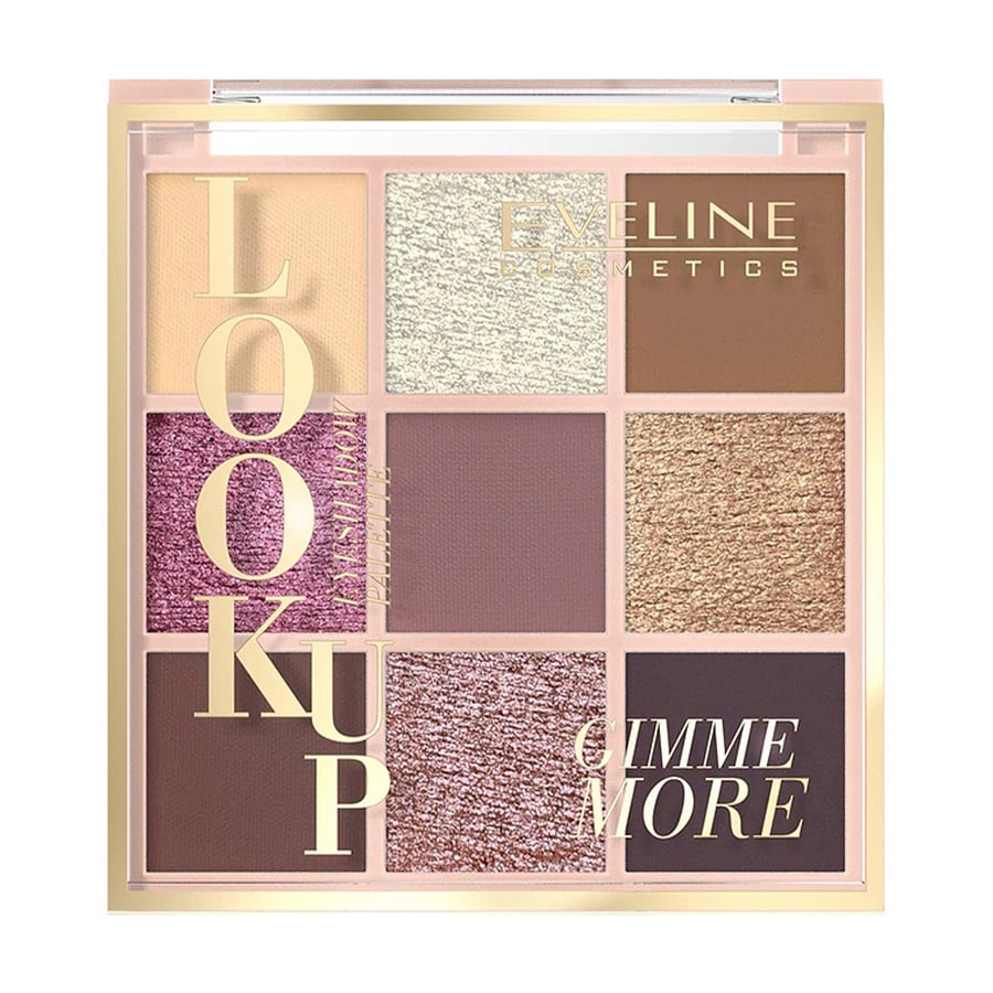 Палетка тіней для повік Eveline Cosmetics Look Up Eyeshadow Palette, Gimme More, 10.8 г