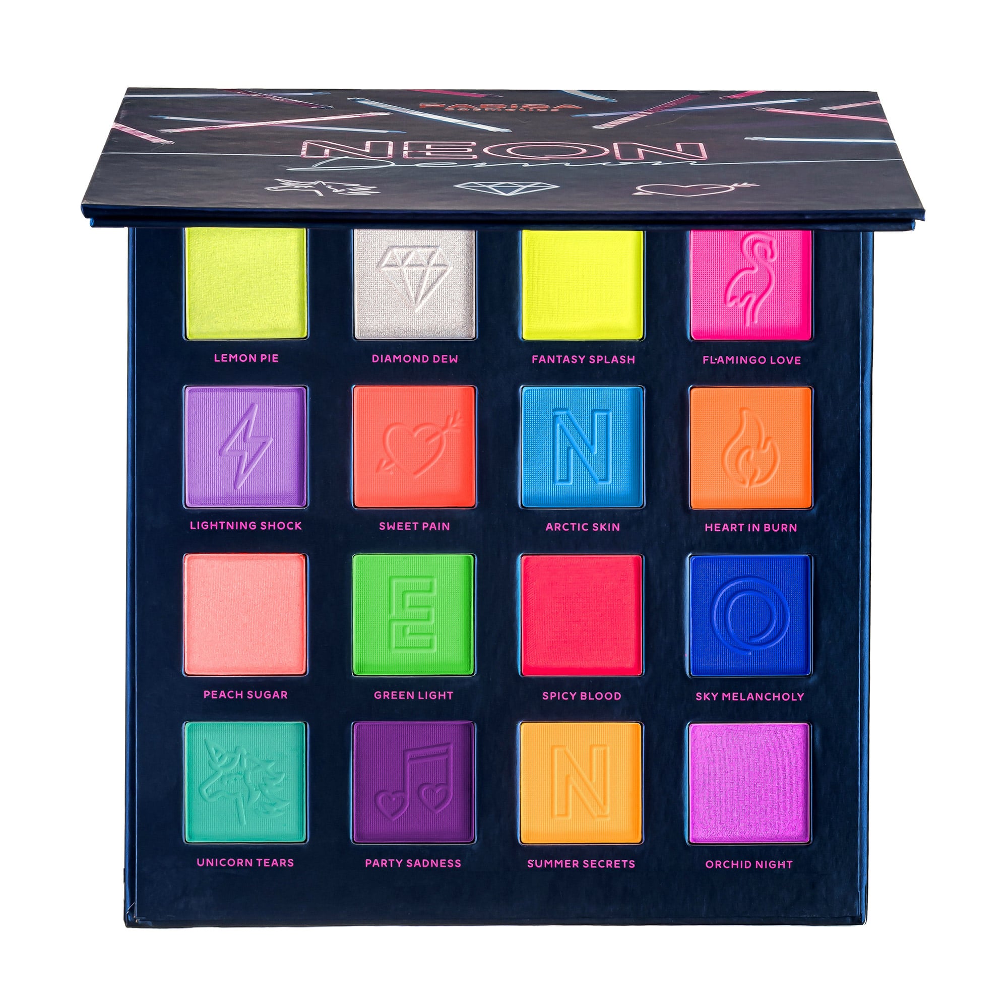 Палетка тіней для повік Parisa Cosmetics Neon Demon E-716, 04, 25 г